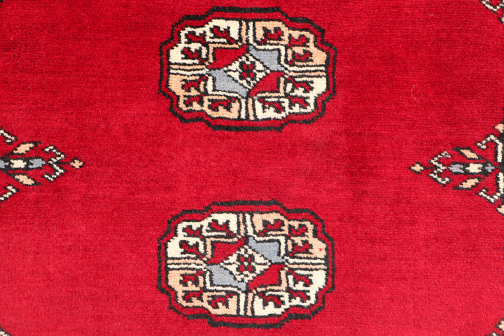 Dark Red Bokhara 2' 6 x 11' 7 - No. 46856 - ALRUG Rug Store