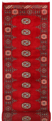 Dark Red Bokhara 2' 6 x 11' 7 - No. 46856 - ALRUG Rug Store