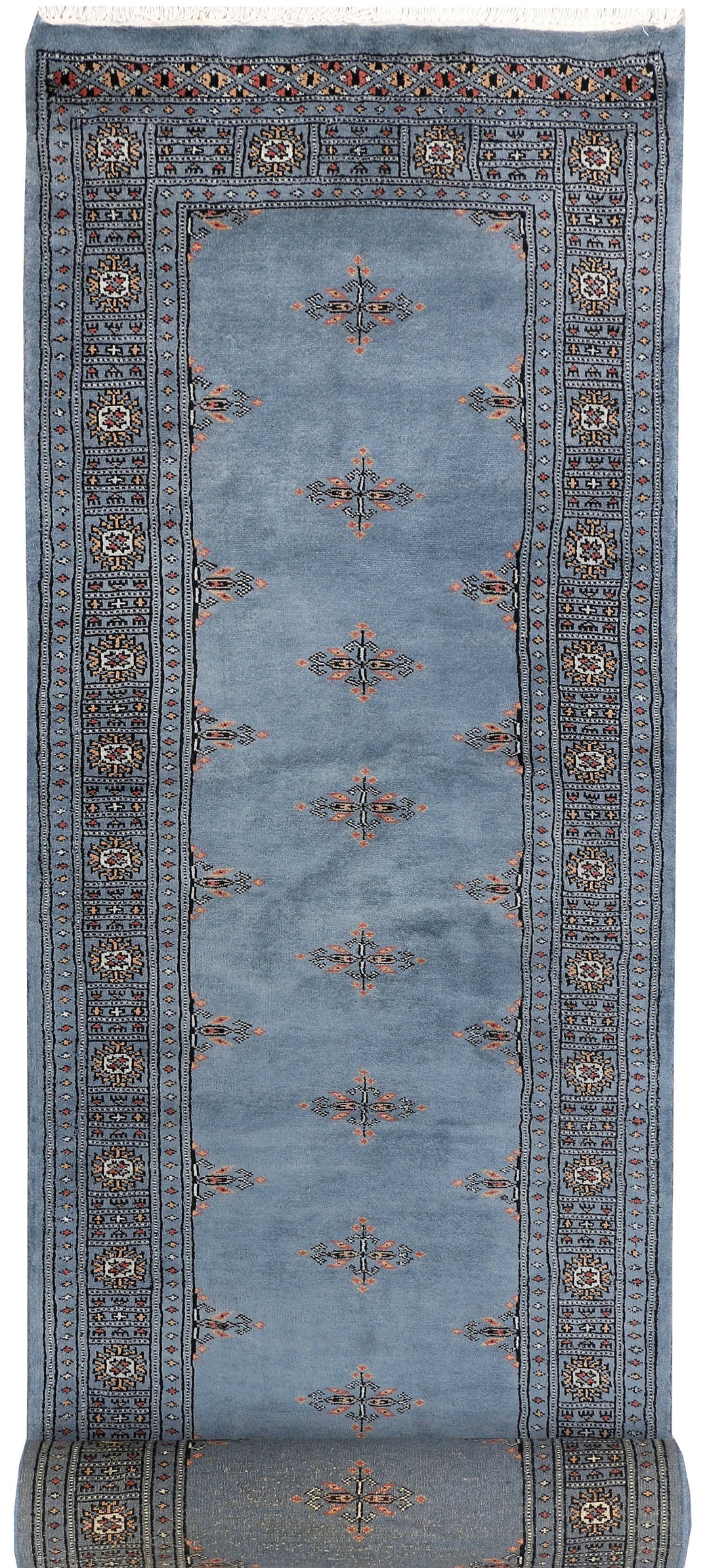 Light Slate Grey Butterfly 2' 7 x 11' 7 - No. 46857 - ALRUG Rug Store
