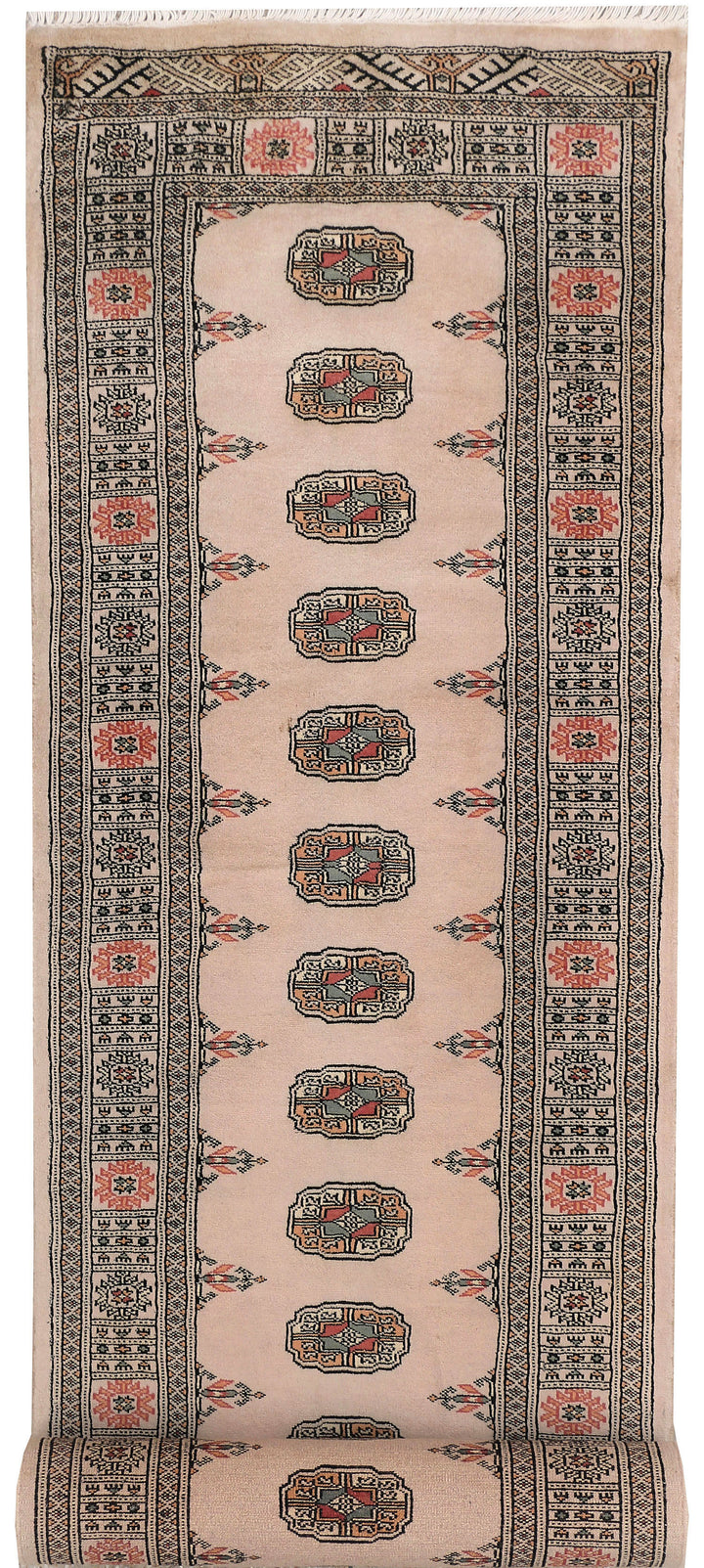 Tan Bokhara 2' 7 x 12' - No. 46859 - ALRUG Rug Store