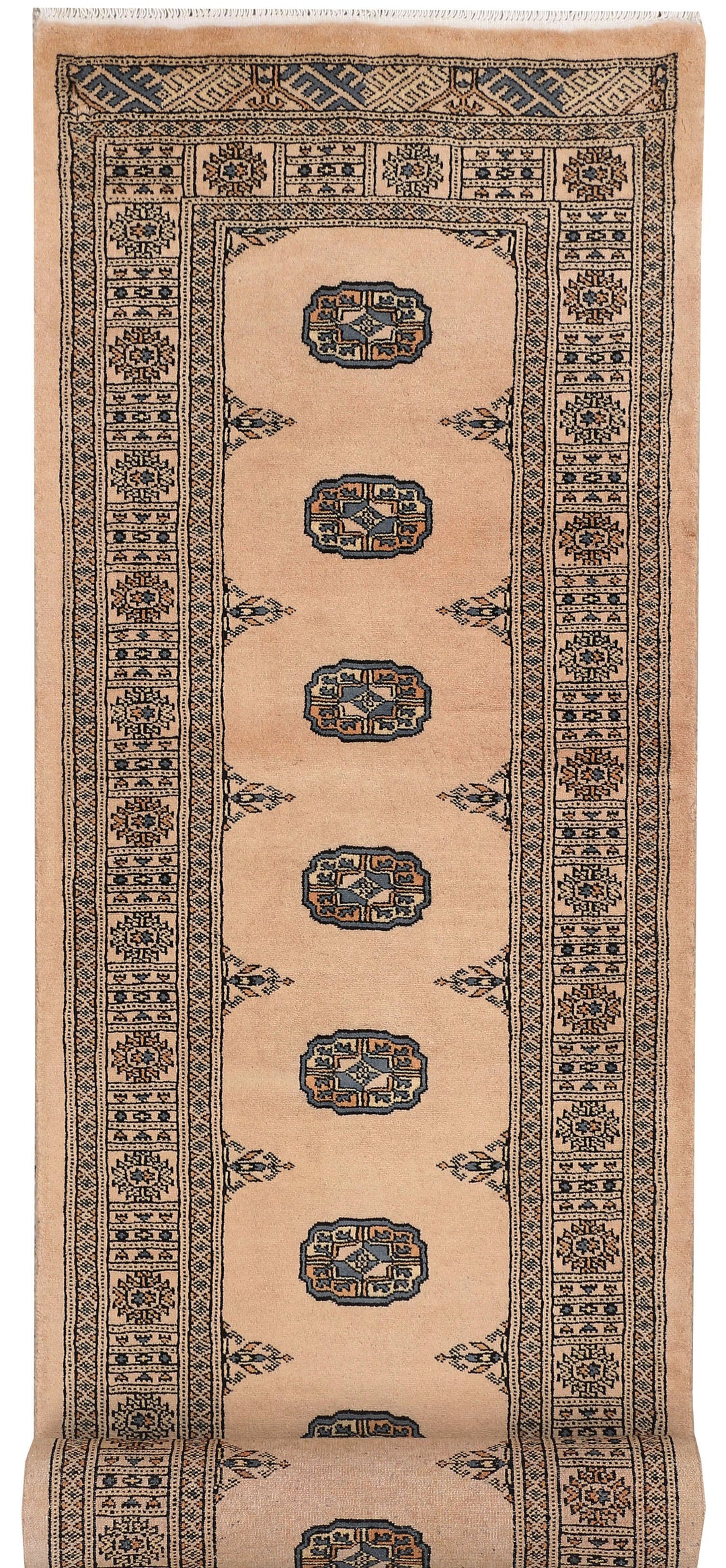 Tan Bokhara 2' 7 x 11' 4 - No. 46864 - ALRUG Rug Store
