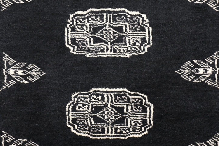 Black Bokhara 2' 5 x 12' 7 - No. 46872 - ALRUG Rug Store