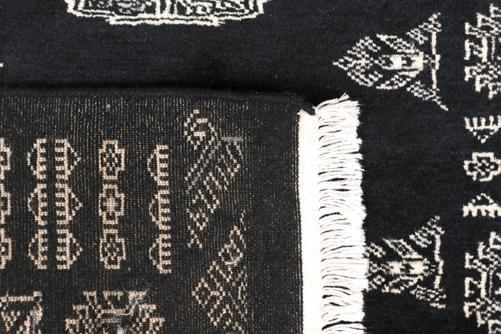 Black Bokhara 2' 5 x 12' 7 - No. 46872 - ALRUG Rug Store