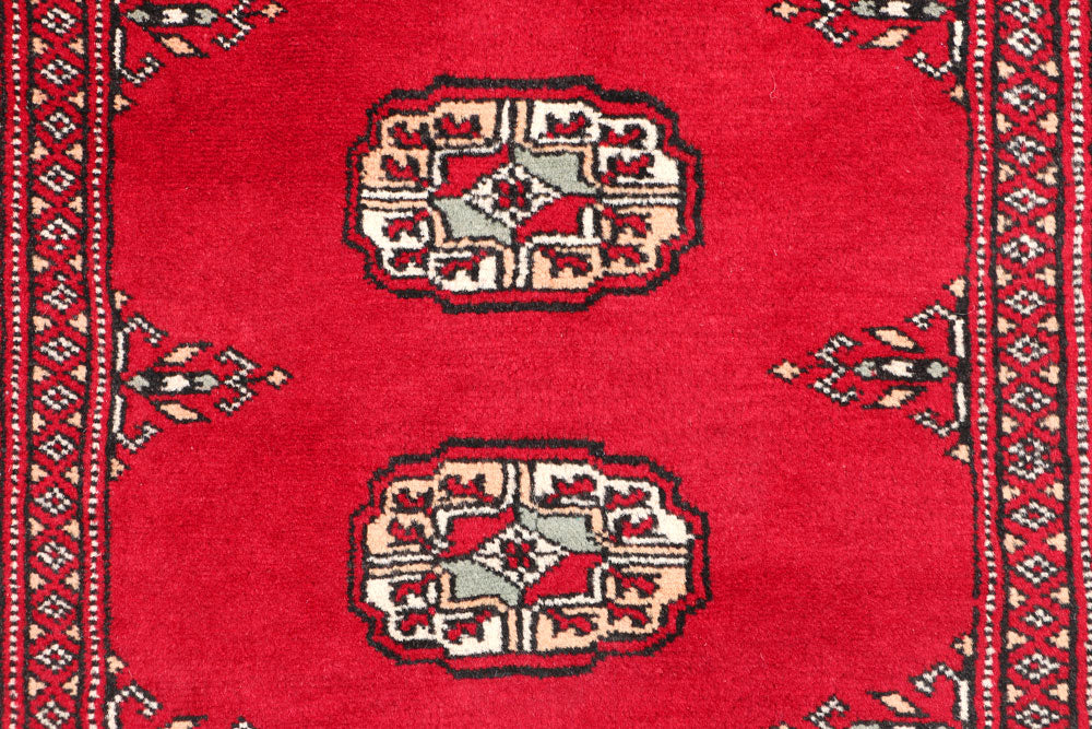 Dark Red Bokhara 2' 6 x 11' 7 - No. 46873 - ALRUG Rug Store