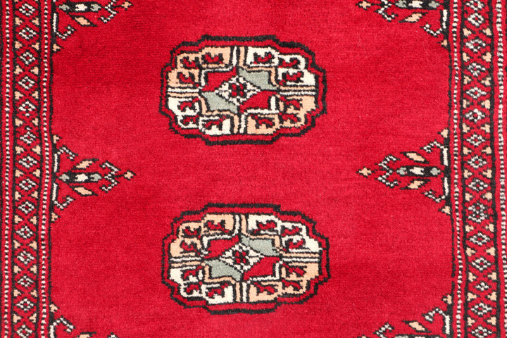 Dark Red Bokhara 2' 6 x 11' 7 - No. 46873 - ALRUG Rug Store