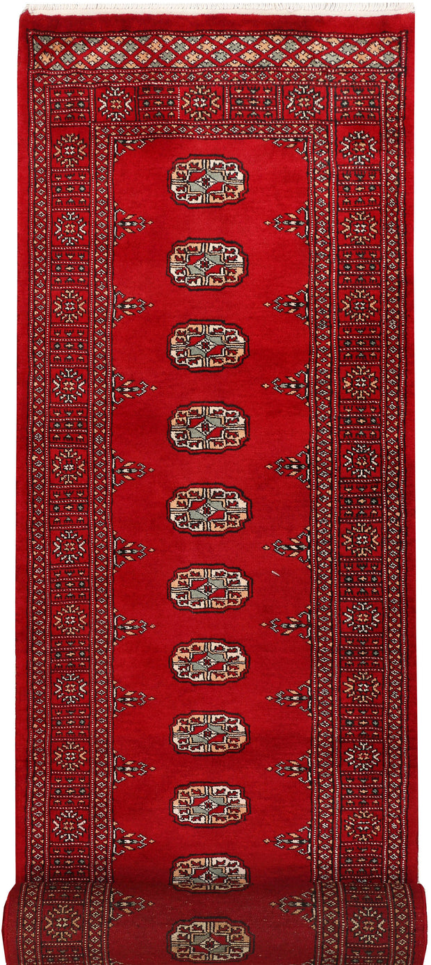 Dark Red Bokhara 2' 6 x 11' 7 - No. 46873 - ALRUG Rug Store
