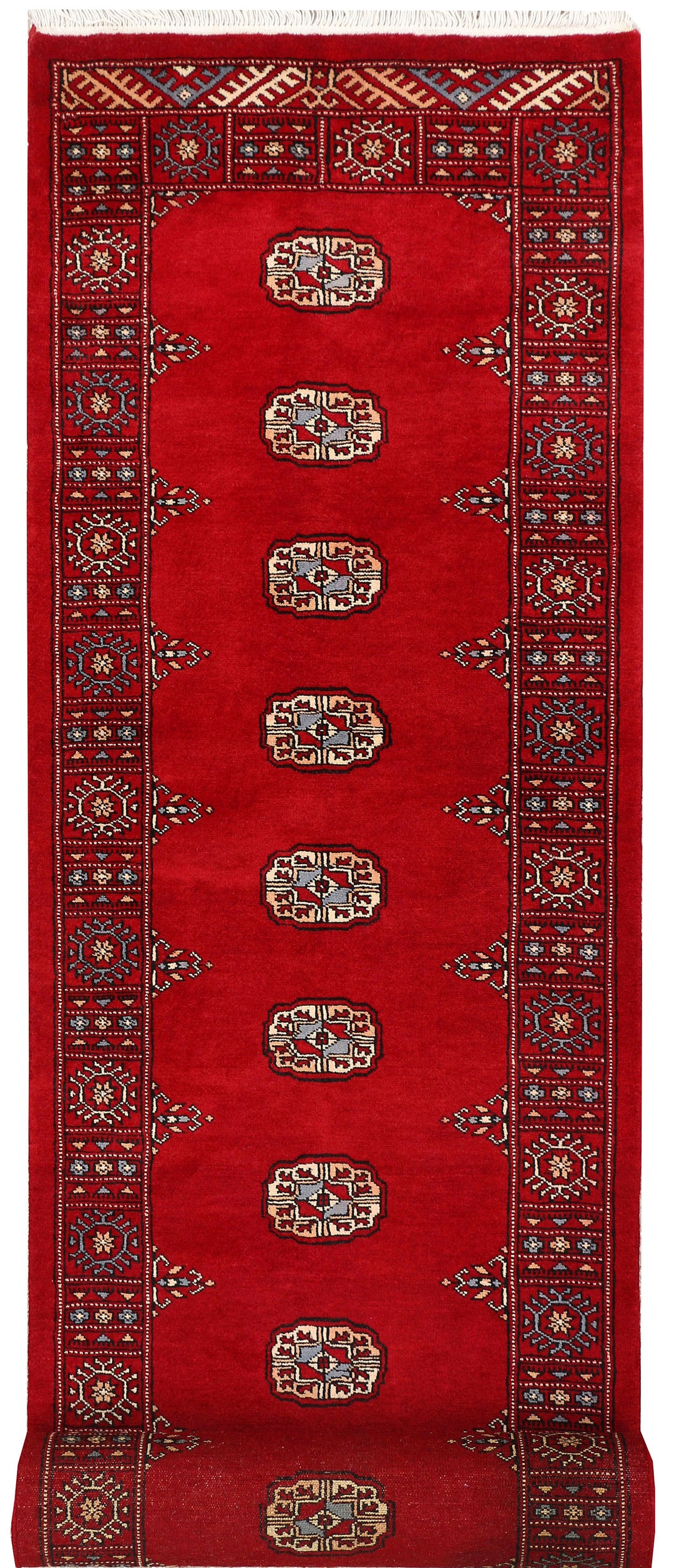 Dark Red Bokhara 2' 6 x 12' 2 - No. 46877 - ALRUG Rug Store