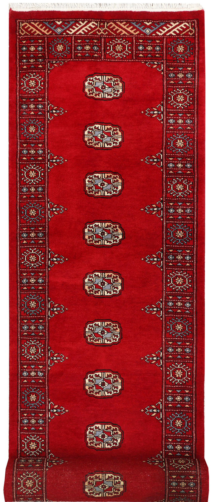 Dark Red Bokhara 2' 6 x 12' 2 - No. 46877 - ALRUG Rug Store