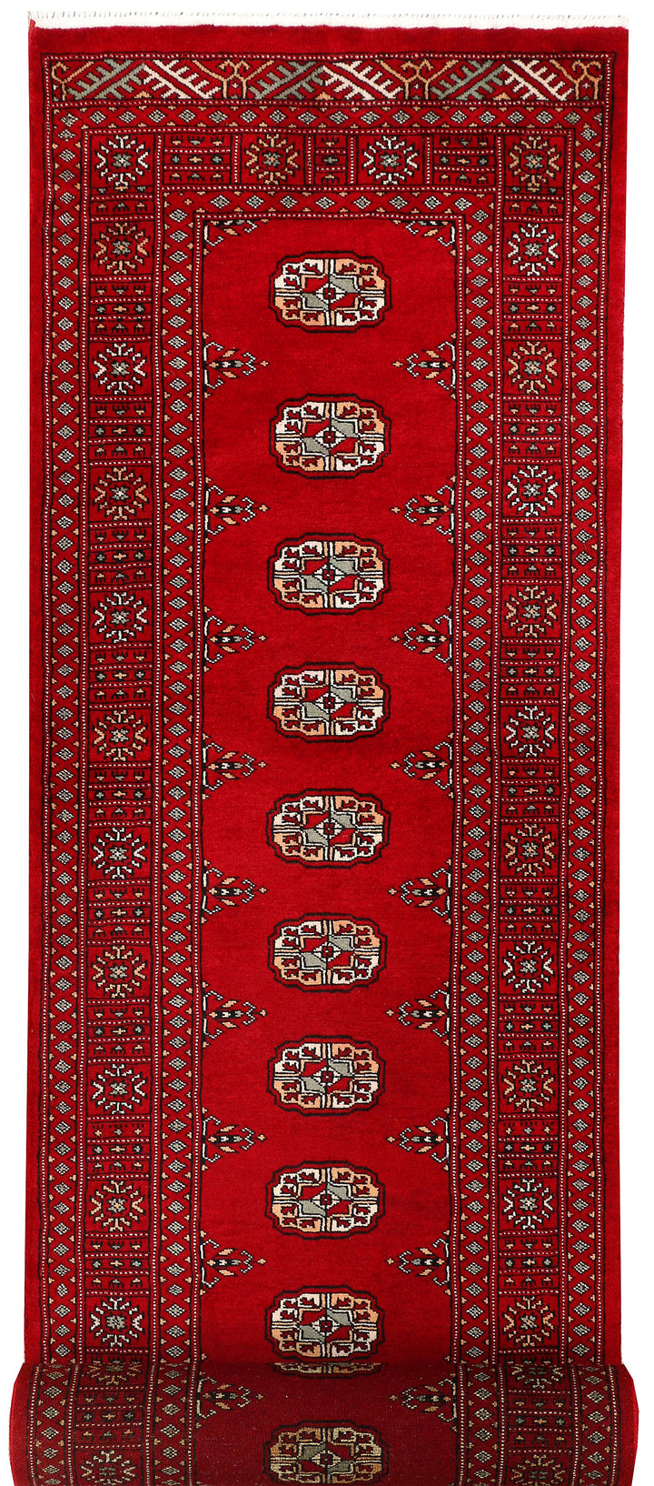 Dark Red Bokhara 2' 7 x 12' 8 - No. 46885 - ALRUG Rug Store