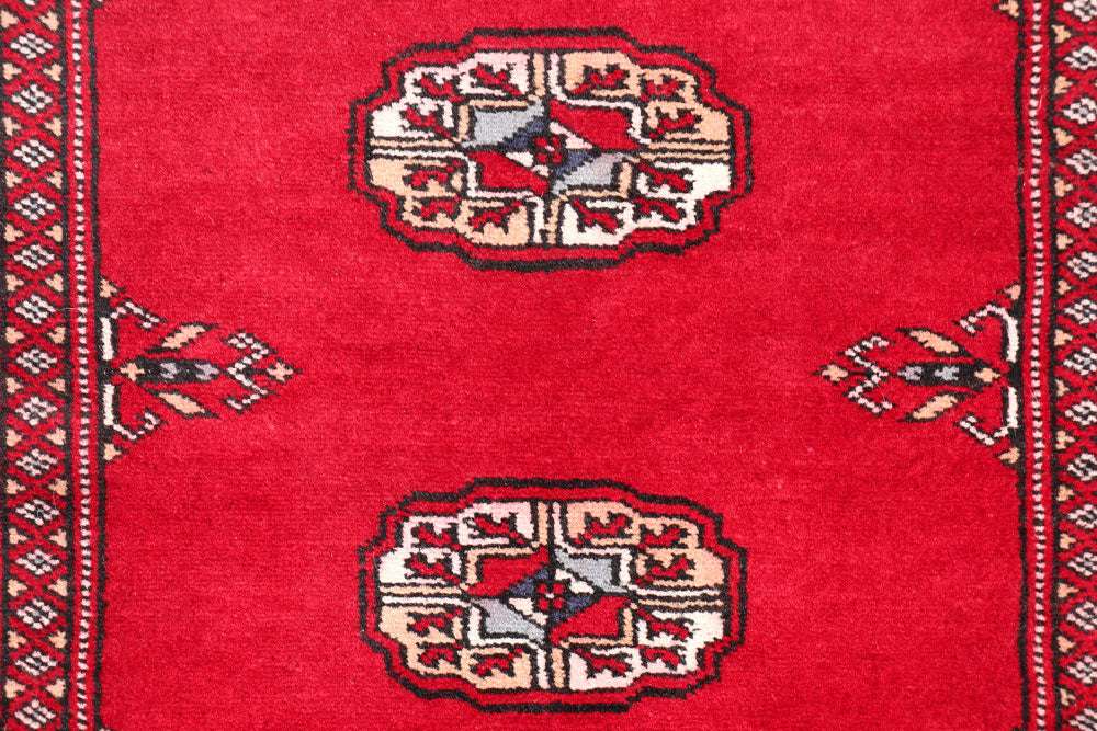 Red Bokhara 2' 8 x 12' - No. 46887 - ALRUG Rug Store