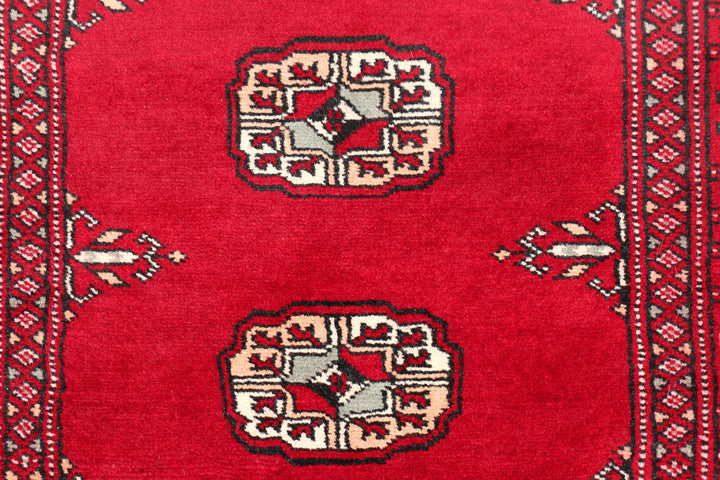 Dark Red Bokhara 2' 5 x 11' 8 - No. 46889 - ALRUG Rug Store