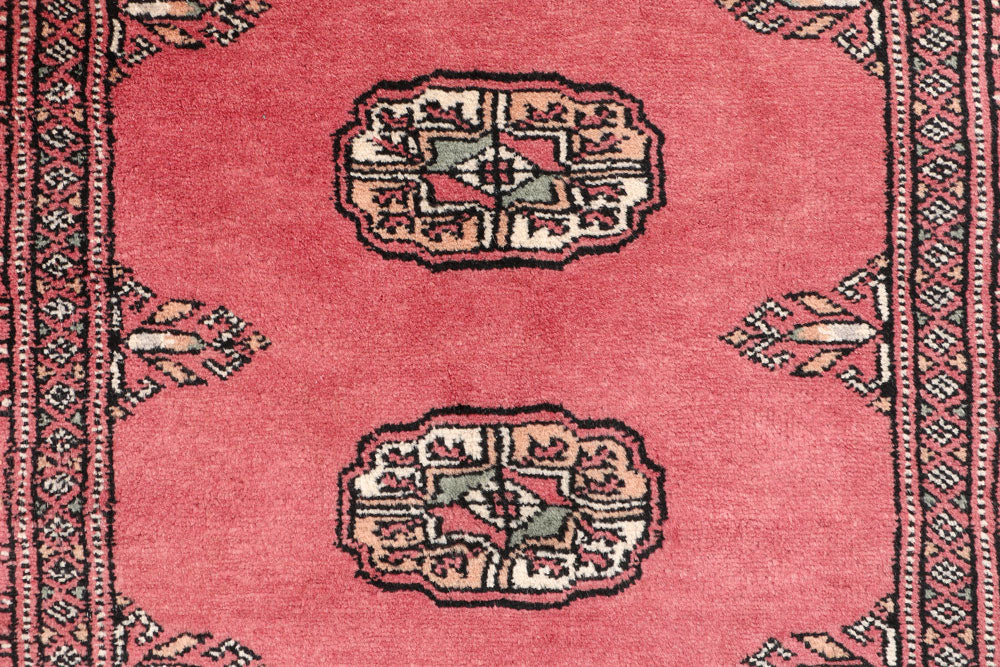 Indian Red Bokhara 2' 7 x 11' 1 - No. 46899 - ALRUG Rug Store