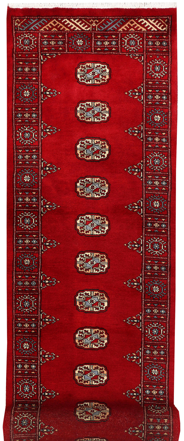 Dark Red Bokhara 2' 6 x 12' 4 - No. 46903 - ALRUG Rug Store