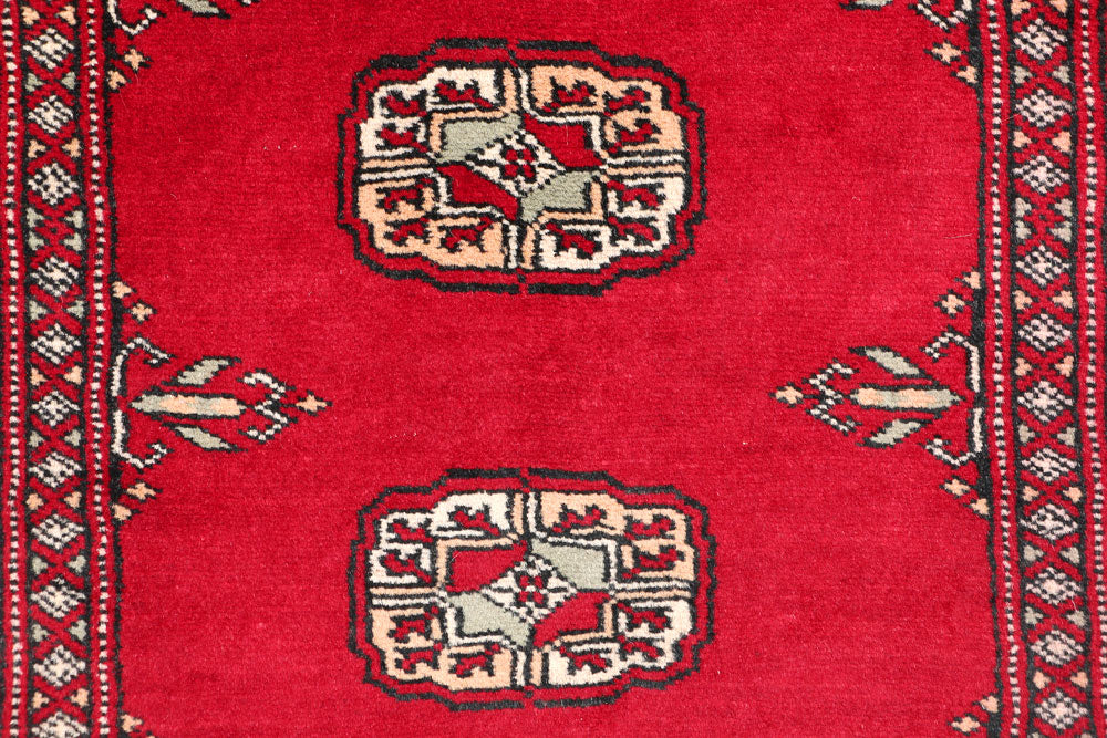 Dark Red Bokhara 2' 6 x 11' 11 - No. 46911 - ALRUG Rug Store