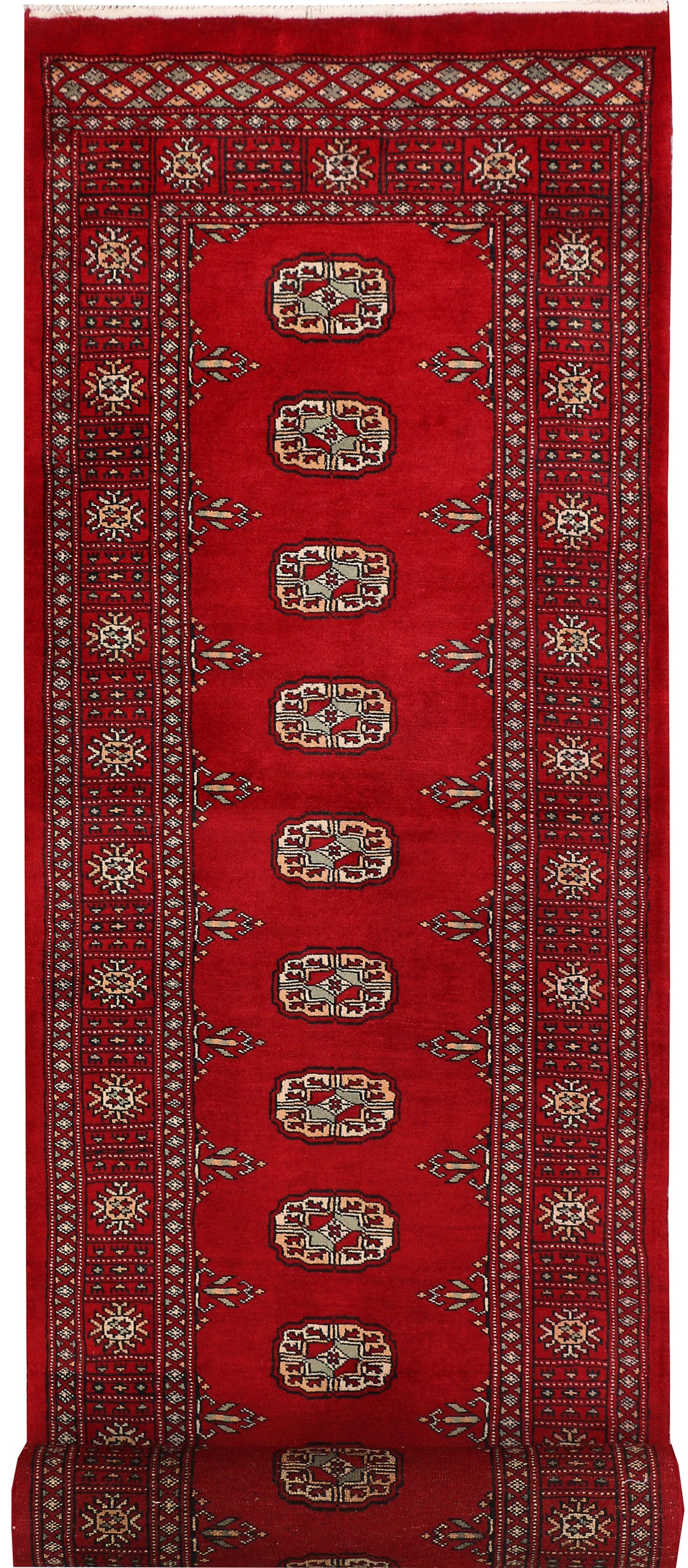 Dark Red Bokhara 2' 6 x 11' 11 - No. 46911 - ALRUG Rug Store