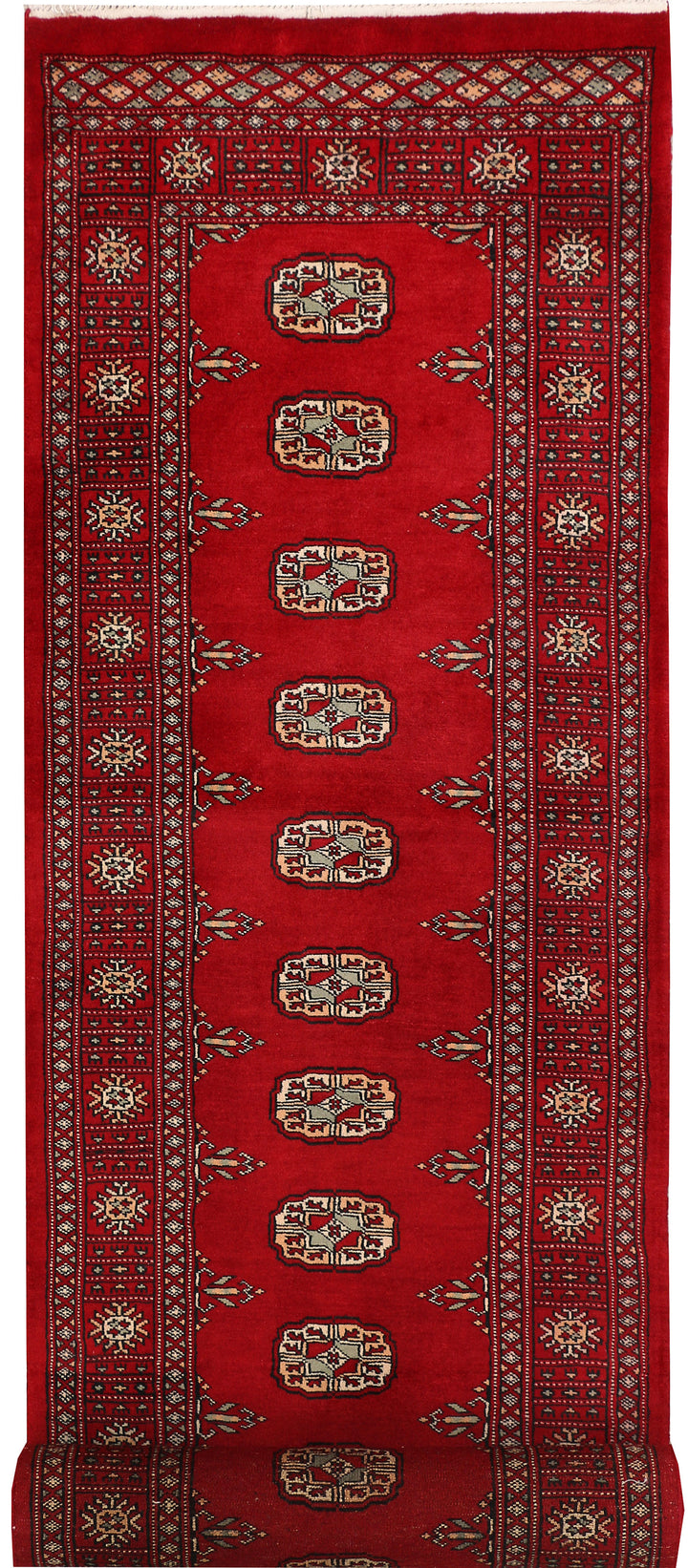Dark Red Bokhara 2' 6 x 11' 11 - No. 46911 - ALRUG Rug Store