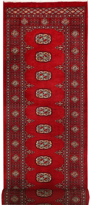 Dark Red Bokhara 2' 6 x 11' 11 - No. 46911 - ALRUG Rug Store