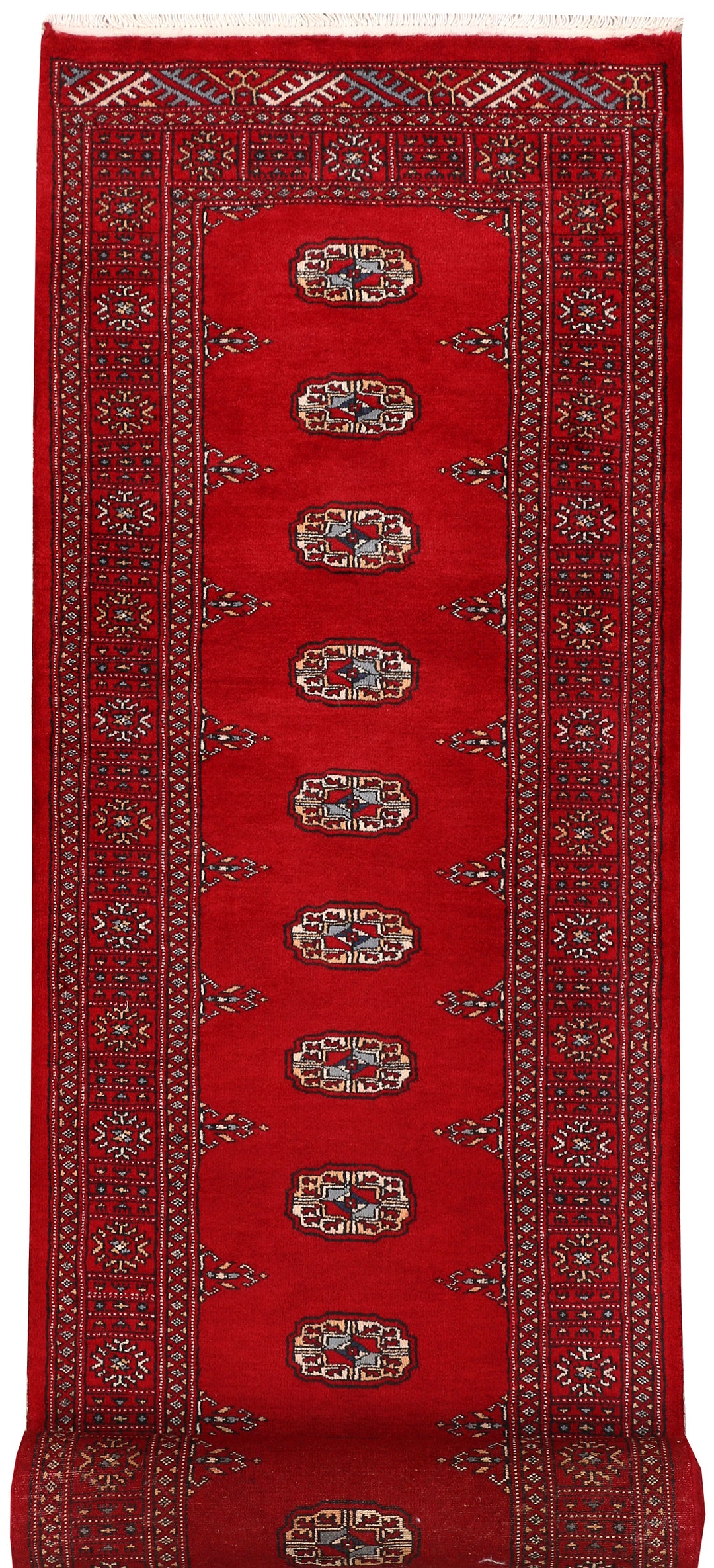 Dark Red Bokhara 2' 7 x 11' 7 - No. 46915 - ALRUG Rug Store