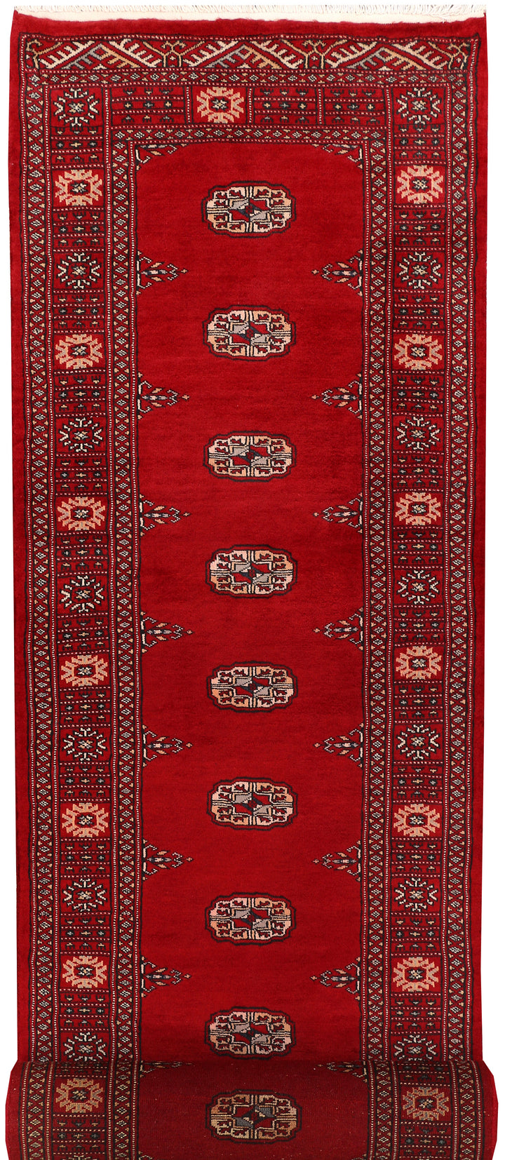 Dark Red Bokhara 2' 7 x 11' 8 - No. 46924 - ALRUG Rug Store