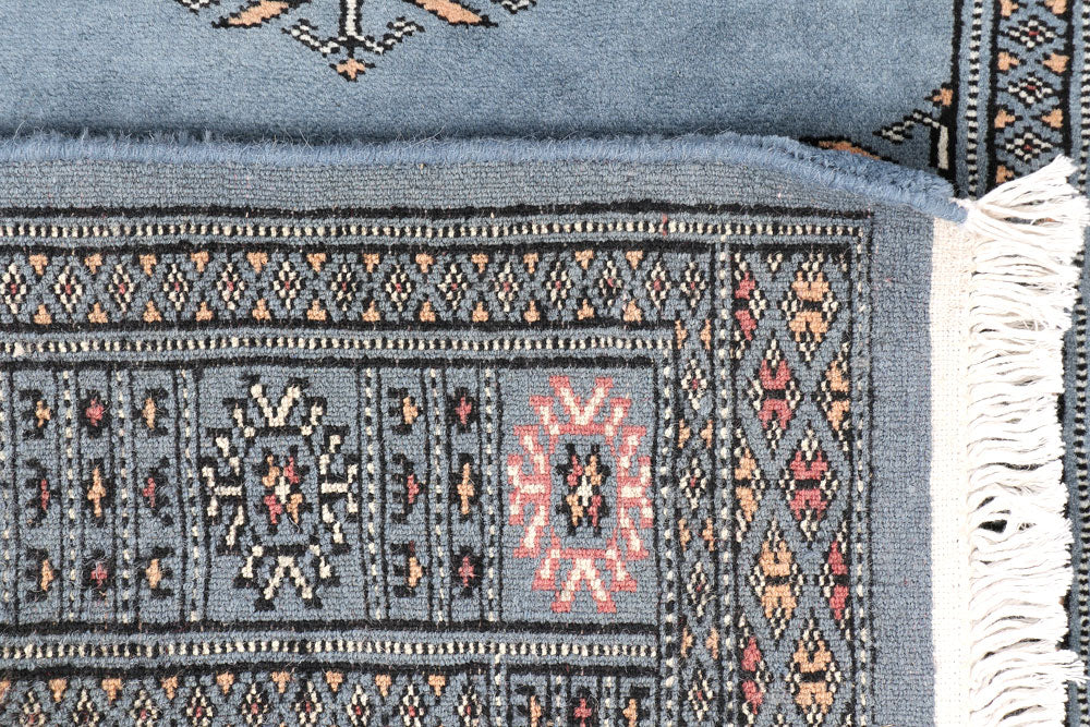Steel Blue Butterfly 2' 8 x 11' 8 - No. 46927 - ALRUG Rug Store