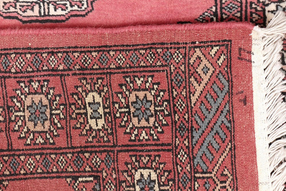 Indian Red Bokhara 2' 6 x 12' 6 - No. 46931 - ALRUG Rug Store