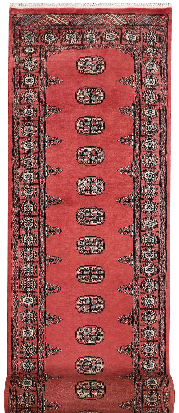 Indian Red Bokhara 2' 6 x 12' 6 - No. 46931 - ALRUG Rug Store