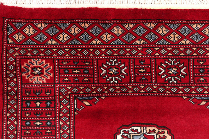 Dark Red Bokhara 2' 7 x 13' 1 - No. 46937 - ALRUG Rug Store