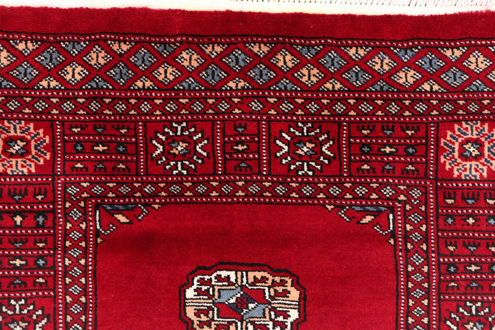 Dark Red Bokhara 2' 7 x 13' 1 - No. 46937 - ALRUG Rug Store