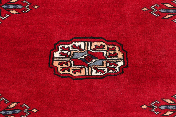 Dark Red Bokhara 2' 7 x 13' 1 - No. 46937 - ALRUG Rug Store