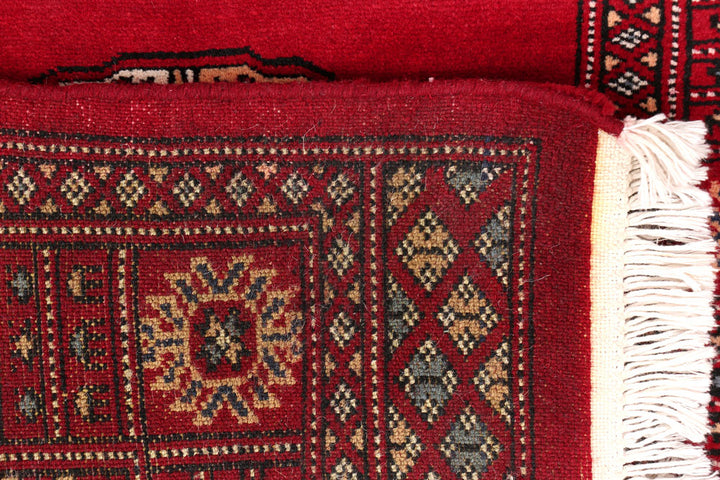 Dark Red Bokhara 2' 7 x 13' 1 - No. 46937 - ALRUG Rug Store
