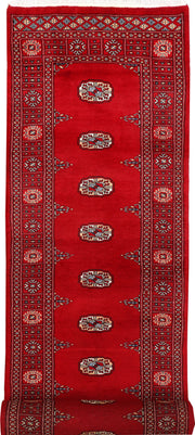 Dark Red Bokhara 2' 7 x 13' 1 - No. 46937 - ALRUG Rug Store