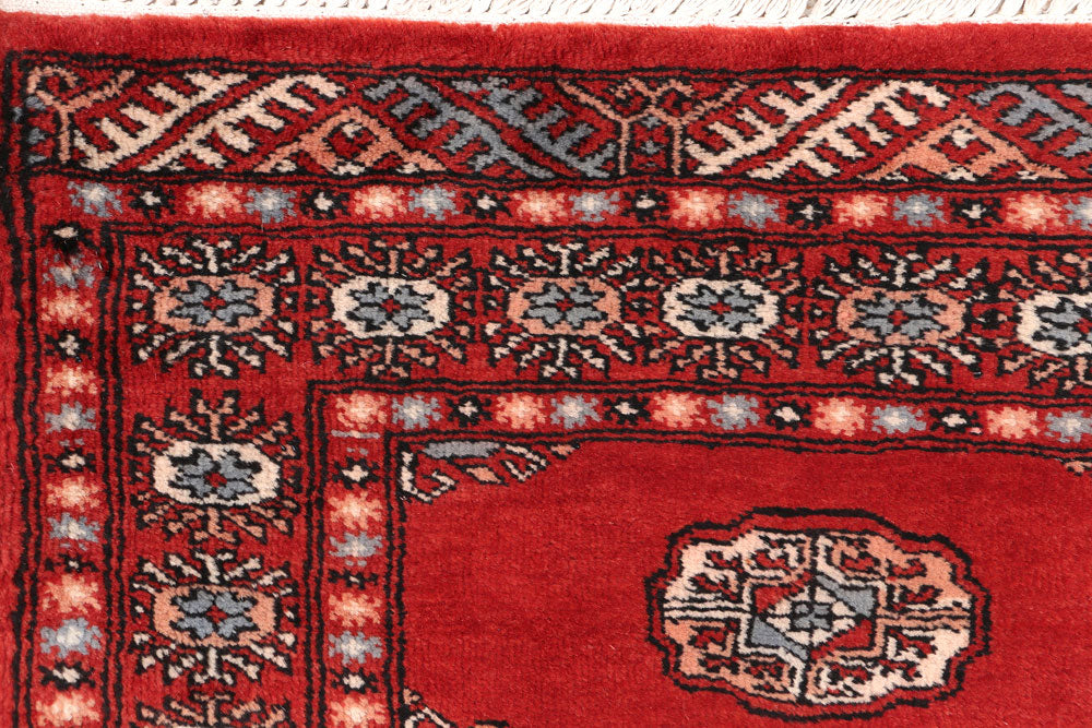 Firebrick Bokhara 2' 7 x 12' 11 - No. 46945 - ALRUG Rug Store