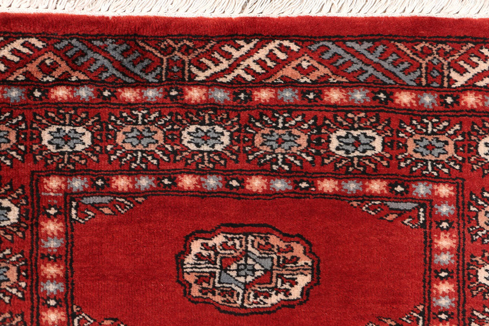 Firebrick Bokhara 2' 7 x 12' 11 - No. 46945 - ALRUG Rug Store