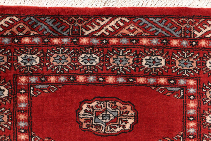 Firebrick Bokhara 2' 7 x 12' 11 - No. 46945 - ALRUG Rug Store