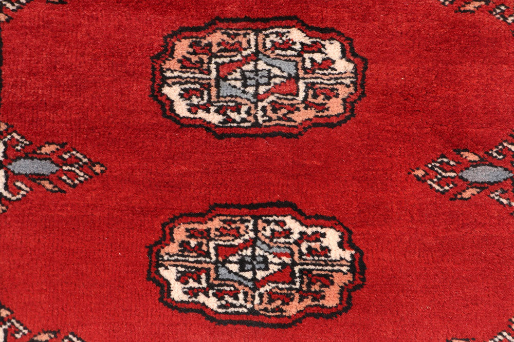 Firebrick Bokhara 2' 7 x 12' 11 - No. 46945 - ALRUG Rug Store