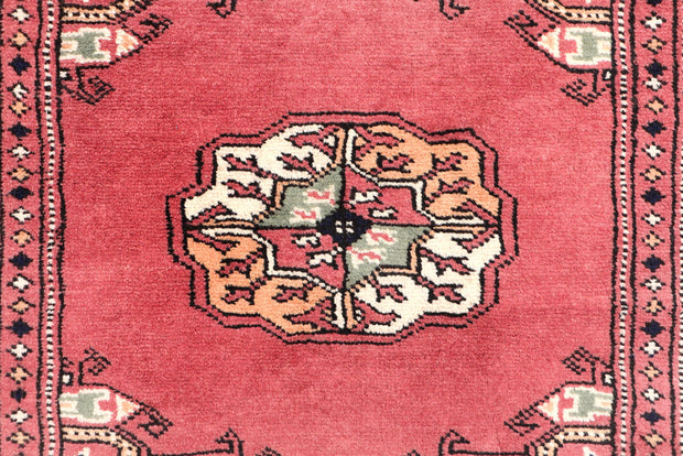 Indian Red Bokhara 2' 7 x 13' 1 - No. 46952 - ALRUG Rug Store