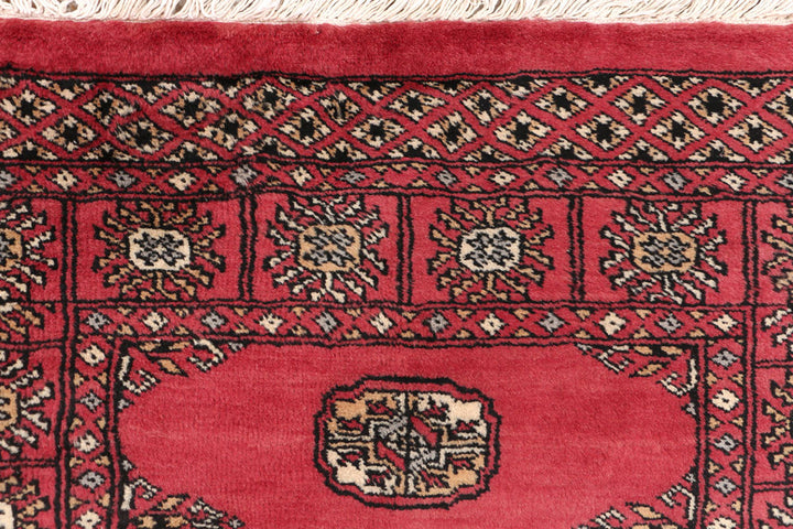 Indian Red Bokhara 2' 6 x 13' 1 - No. 46954 - ALRUG Rug Store