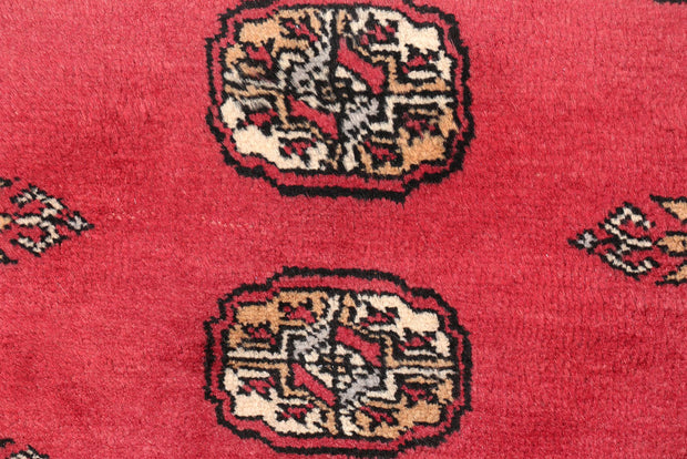 Indian Red Bokhara 2' 6 x 13' 1 - No. 46954 - ALRUG Rug Store