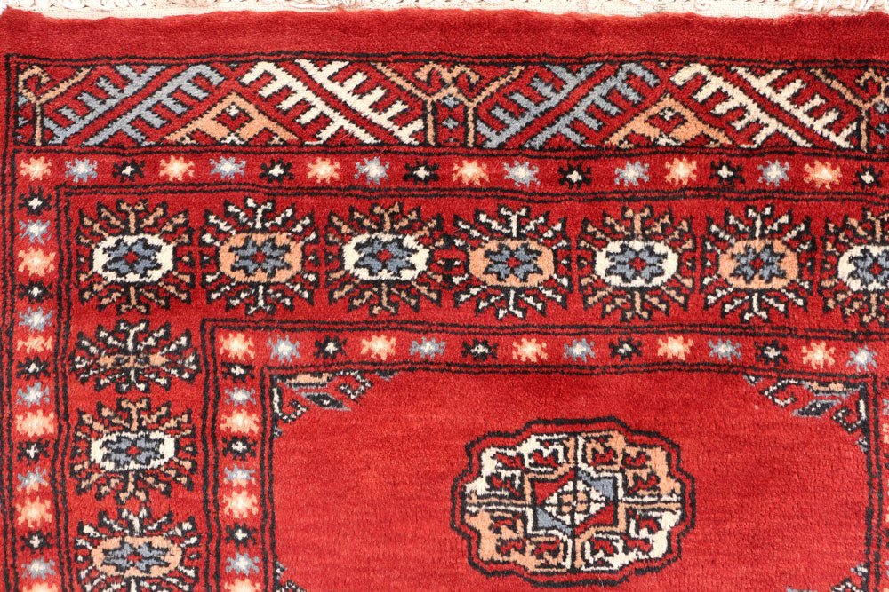 Firebrick Bokhara 2' 7 x 13' - No. 46956 - ALRUG Rug Store