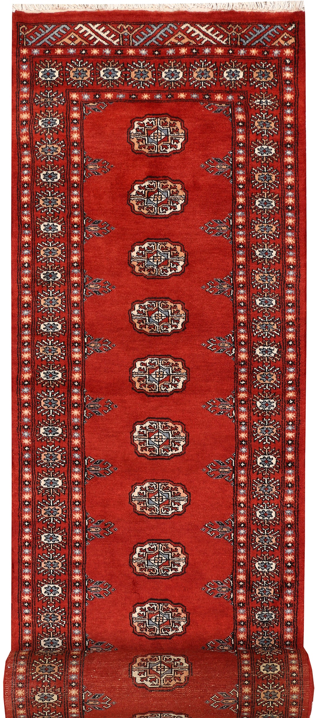 Firebrick Bokhara 2' 7 x 13' - No. 46956 - ALRUG Rug Store