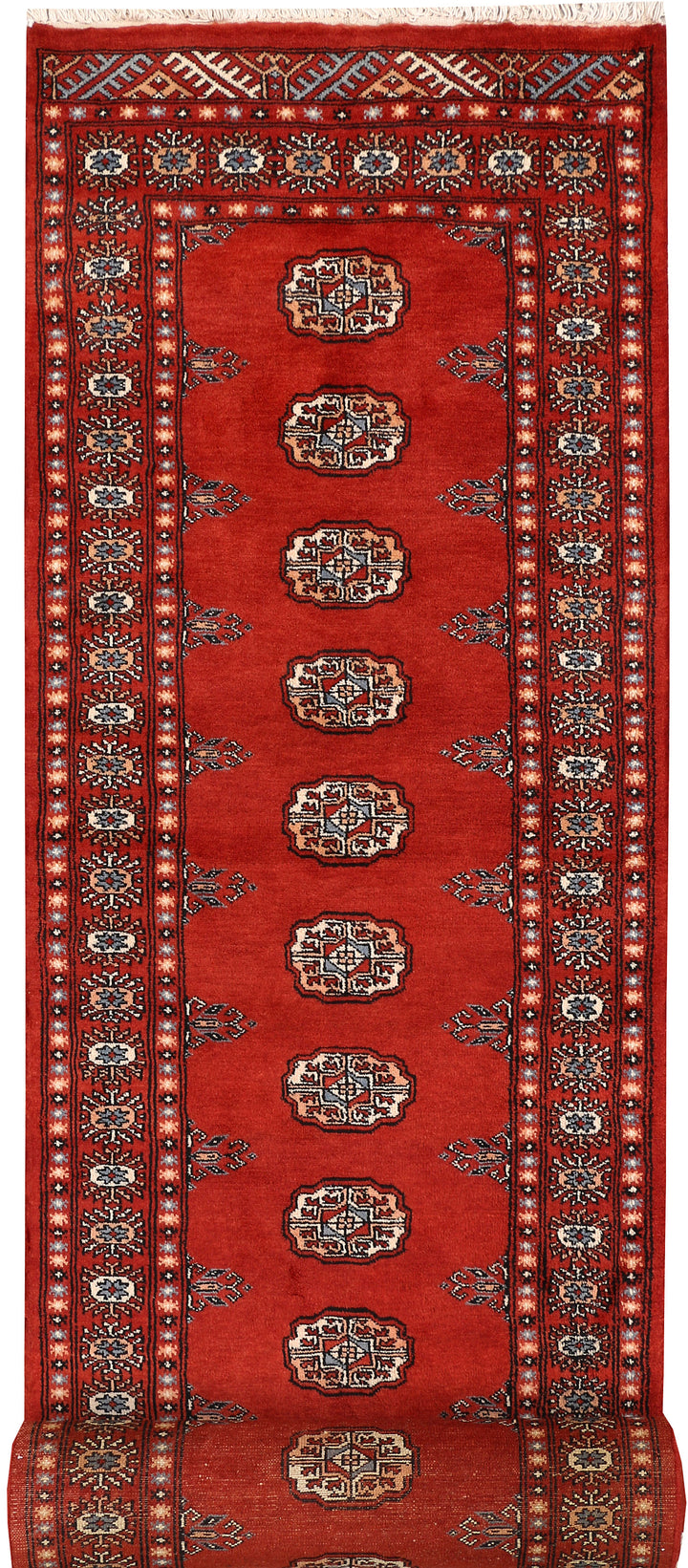 Firebrick Bokhara 2' 7 x 13' - No. 46956 - ALRUG Rug Store