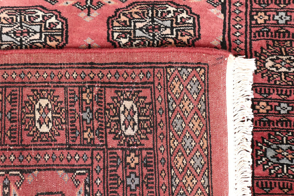 Indian Red Bokhara 2' 7 x 12' 1 - No. 46964 - ALRUG Rug Store