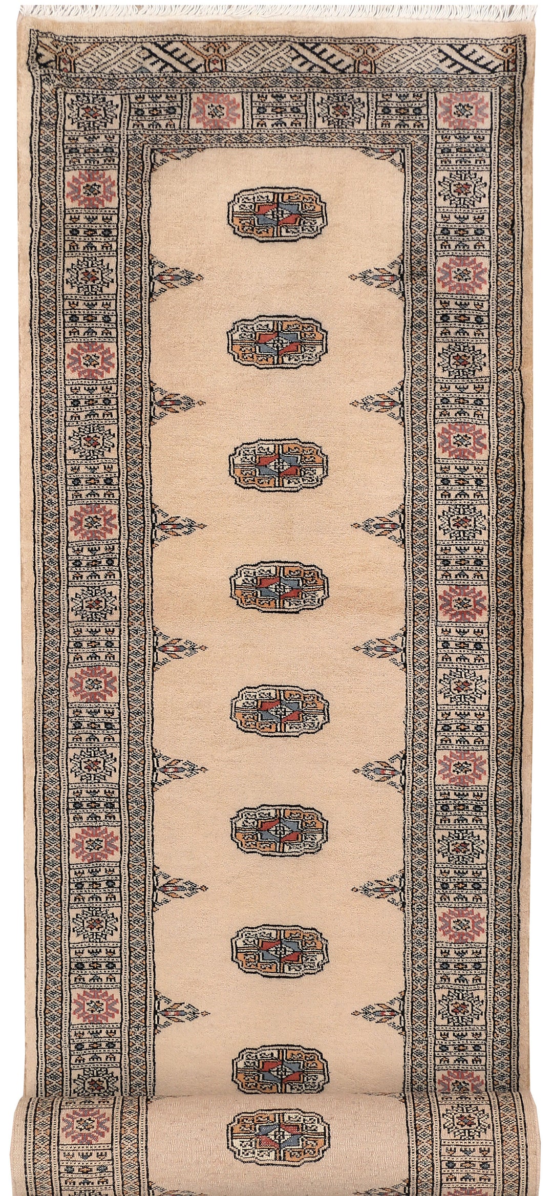 Bisque Bokhara 2' 8 x 12' - No. 46965 - ALRUG Rug Store
