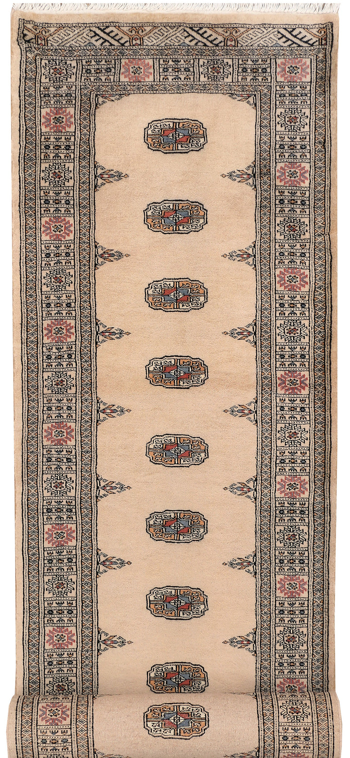 Bisque Bokhara 2' 8 x 12' - No. 46965 - ALRUG Rug Store