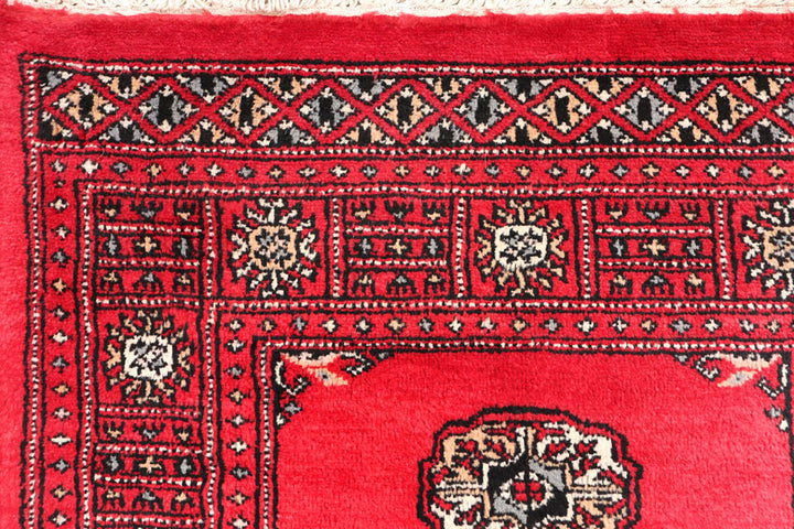 Red Bokhara 2'  7" x 11'  6" - No. QA88821