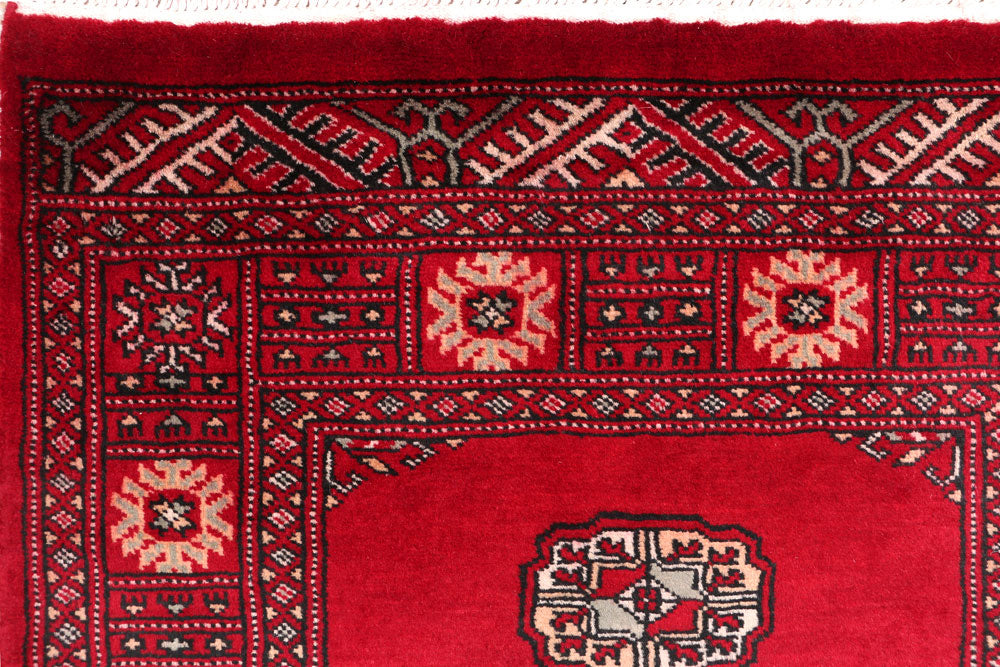 Red Bokhara 2' 6 x 12' 5 - No. 46971 - ALRUG Rug Store