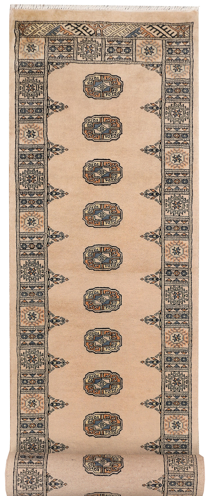 Wheat Bokhara 2' 6 x 12' 4 - No. 46972 - ALRUG Rug Store