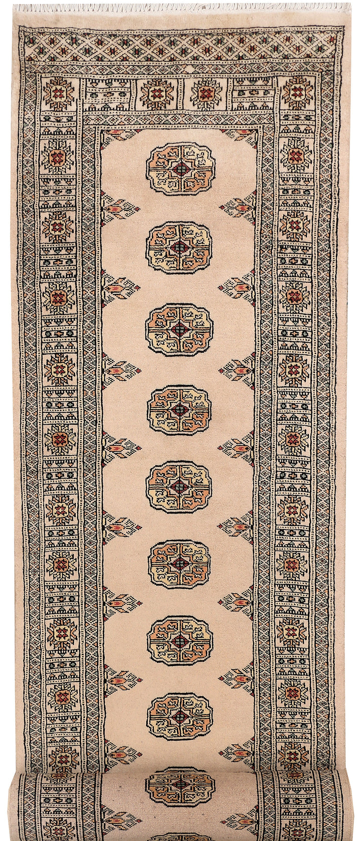 Wheat Bokhara 2'  6" x 12'  7" - No. QA51514