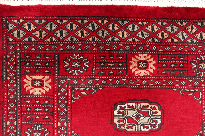 Dark Red Bokhara 2' 7 x 12' 3 - No. 46978 - ALRUG Rug Store