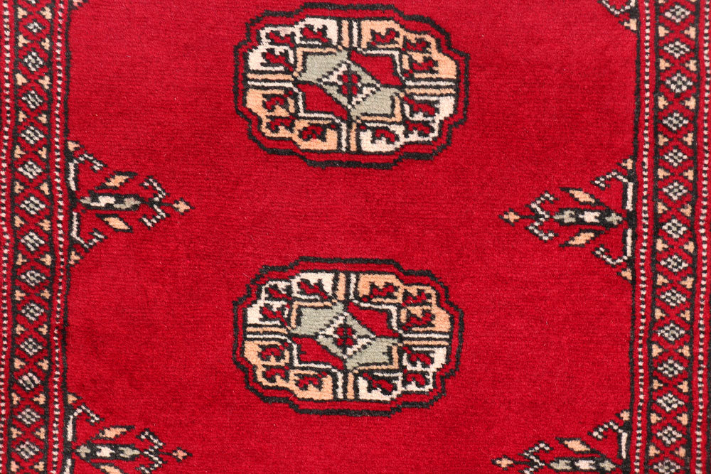 Dark Red Bokhara 2' 7 x 12' 3 - No. 46978 - ALRUG Rug Store